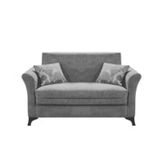 Divano due posti in tessuto con contenitore Grigio  BUKET 160x86x h85 cm