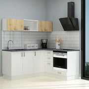 Cucina Angolare Bianca Reversibile 180x160 cm