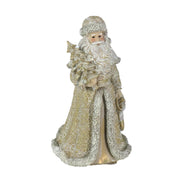 Babbo natale resina oro cm16,5x14h32