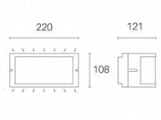 Applique 10W Led 4000K  linea petit  grafite