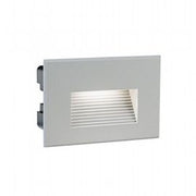 Lampada a incasso in alluminio pressofuso con diffusore in vetro satinato - 3W, 300 lumen, 4000°K alluminio