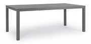 Tavolo HILDE per esterno in alluminio Antracite Allungabile 200-300x100x h75 cm