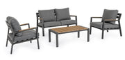 Set salotto giardino Ernst antracite