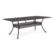 Tavolo da esterno Ivrea rettangolare antracite cm 107 x 213