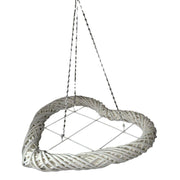 Cuore vimini bianco cm75