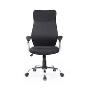Poltrona da ufficio Valchiria tessuto nero e grigio