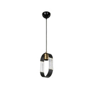 Lampada a sospensione Nova ASZ1136 pendente nero EFFEZ