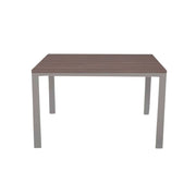 Tavolo rettangolare Monster 110x70 struttura tortora e piano larice grigio