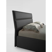 Letto matrimoniale contenitore Ios ecopelle grigio scuro EFFEZ
