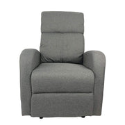 Poltrona relax manuale in tessuto grigio 77 x 93 x 106 H