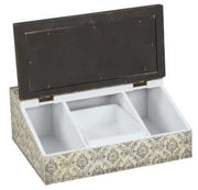 Scatola rettangolare bianco-nera jt-2931 cm. 24 x 18 x 9,5