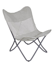 Sedia mare pieghevole in textilene Natural BUTTERFLY GABICCE 77.5x81x h89 cm