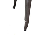 Tavolo industrial in ferro Bristol con top in legno cm160x80xh76