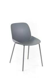 4x Sedia in polipropilene 55cm x 46cm H. 79cm