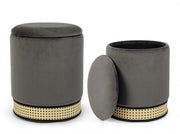 Set2 Pouf Contenitore Milena Grigio Sc