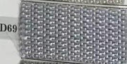 Rectangular gray polyester box 1-7 with metal handles cm40x30h21,5