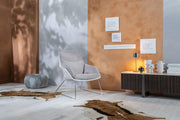 Poltrona in polipropilene grigio chiaro 85 cm x 74 cm H. 86 cm