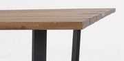 Tavolo Helsinki antracite-naturale 130x130 cm