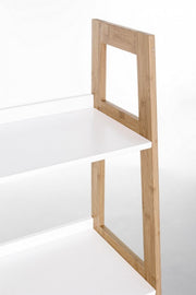 Libreria in legno di bamboo quattro ripiani BROOKLYN 62x38x h130 cm