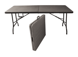 Tavolo pieghevole in pvc effetto legno