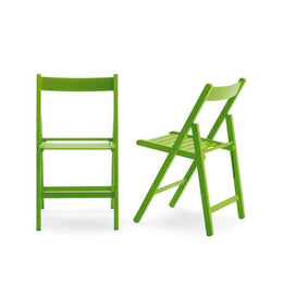 Sedia pieghevole verde salvia per il tuo happy hour