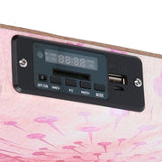 Quadro moderno stampa bluetooth azzurro   cm 150 x 50 x 4