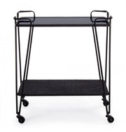 Carrello Zaira in metallo nero