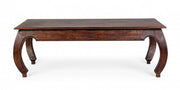 Tavolino jaipur opium in legno stile fusion cm 130x70