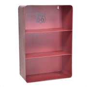 Mensola metallo bristol rosso 3 piani rettangolare cm29,5x15h45