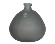 Vaso in vetro riciclato grigio opaco
