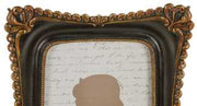 Portafoto nero bordo oro te-2220 cm. 17,5 x 3 h 23