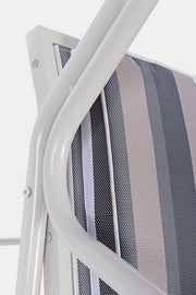 Dondolo in acciaio due posti Avorio GRELY 145x120x h185 cm