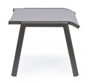 Poggiapiedi arredo giardino alluminio antracite Cruise cm 53 x 51 x 44