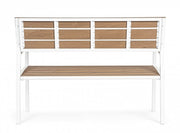 Panchina arredo giardino bianco Isak