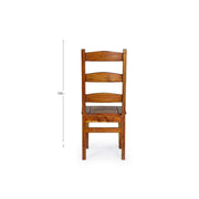 Sedia Chateux legno acacia rustica anticata