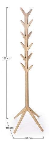 Appendiabiti in legno Daiki slim cm 169