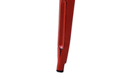 Tavolo ferro bristol top in legno rossocm 70x70h76