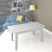Tavolo in legno Allungabile Bianco 140-180x80 cm TOLMEN EFFEZ