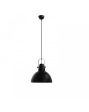 Lampada a sospensione Kande in metallo nero STS