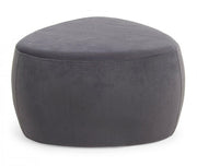 Pouff Stone grigio scuro effetto velluto