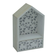 Mensola legno lucia casetta c/cassetto cm18x8h28,5