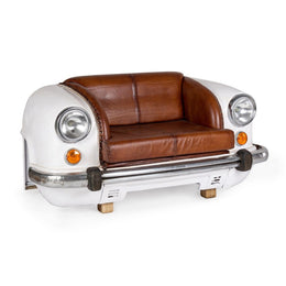 Divano vintage macchina con fari