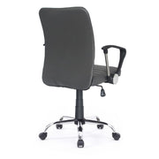 Poltrona ufficio Asgar base cromata tortora EFFEZ