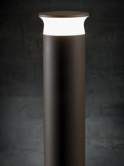 Applique in alluminio pressofuso, diffusore in termoplastico opalino, 9W, 920 lumen, luce naturale, IP65 grafite