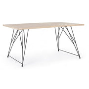 Tavolo design industrial in legno DISTRICT 160x90x h76 cm