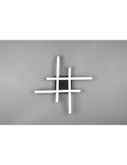 Lampada Soffitto Moderna Route Nero 4 Bacchette Led 4000k Trio Lighting