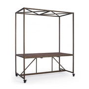 Tavolo industriale espositore con tetto 180x220h cm