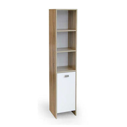 Colonna bagno con anta mobile salvaspazio cm 33 x 33 x 160 h