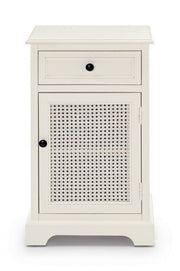 Comodino classico Amabel 1 anta e 1 cassetto 42x32x72h cm