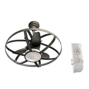 Lampadario con ventilatore a led e telecomando cm 86